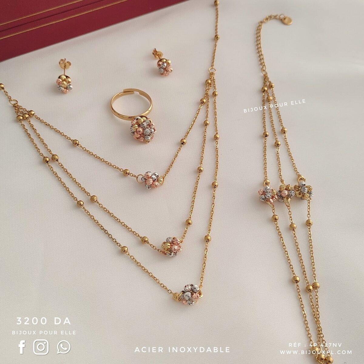 Ensemble 4 pièces Acier