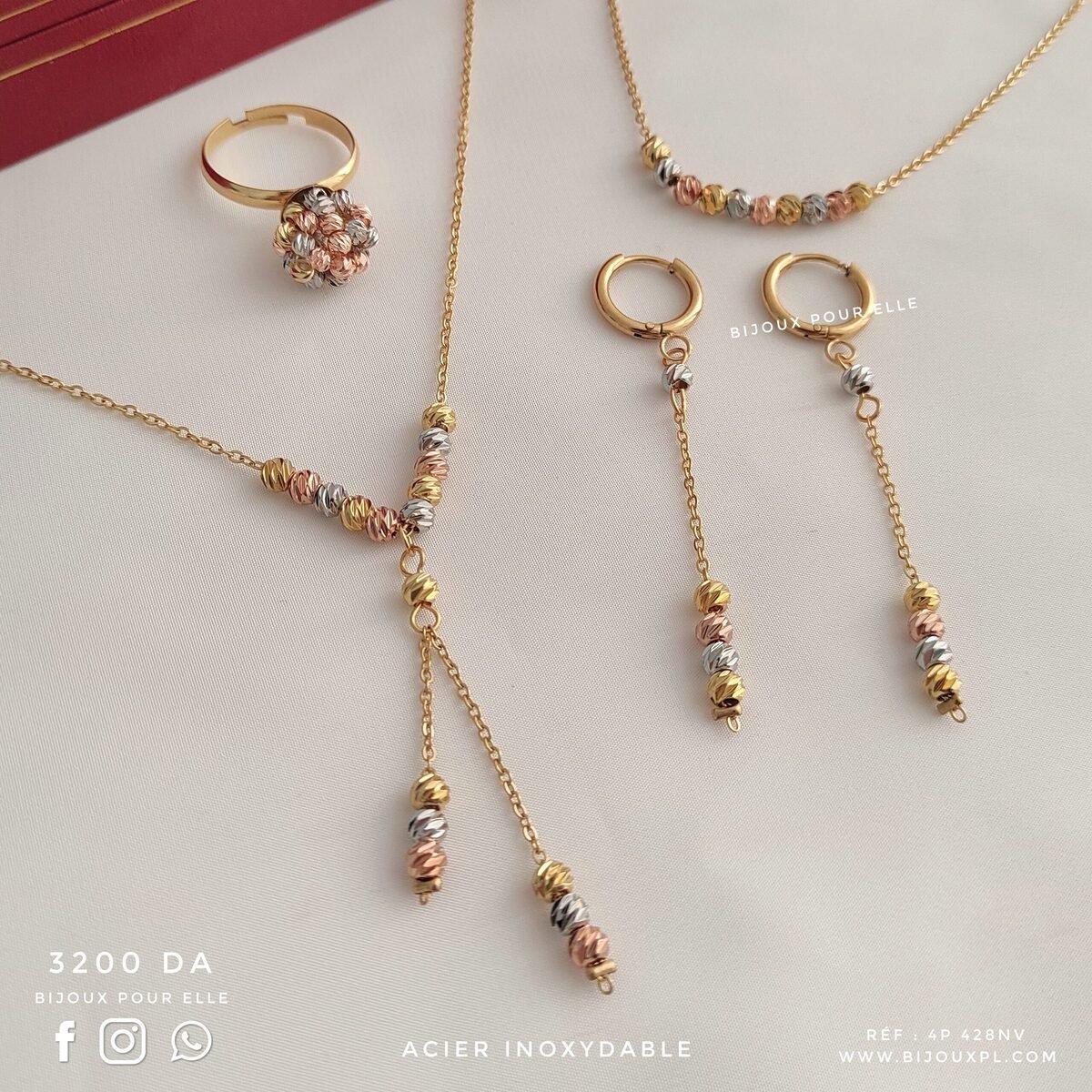 Ensemble 4 pièces Acier