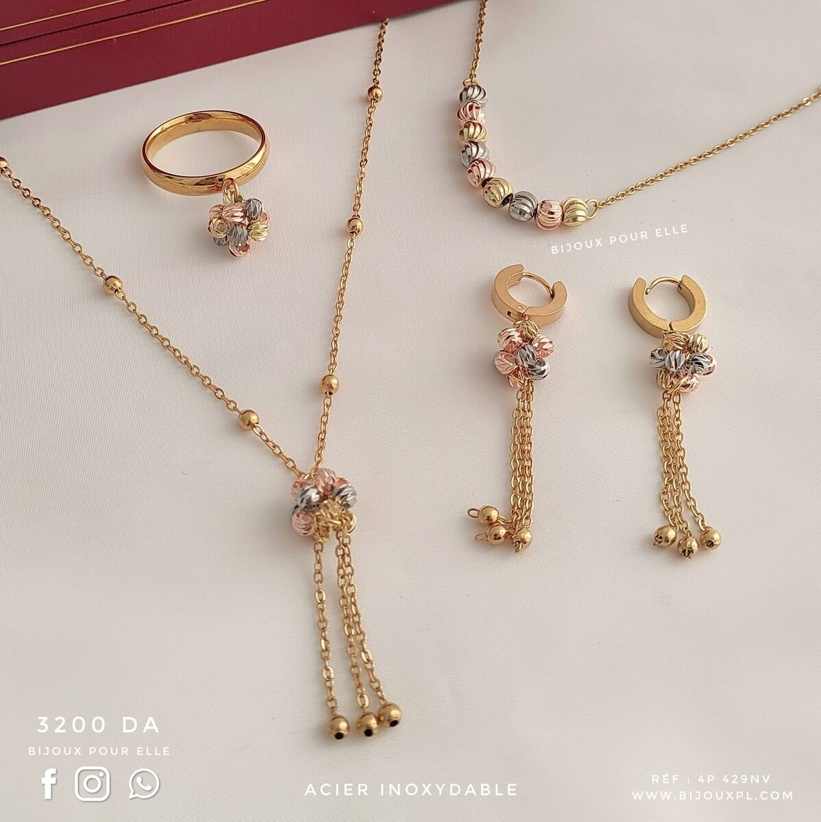 Ensemble 4 pièces Acier