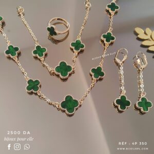 Ensemble parure Trèfle