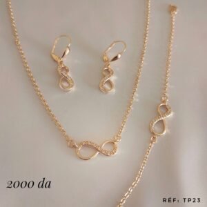 Ensemble bijoux infinity