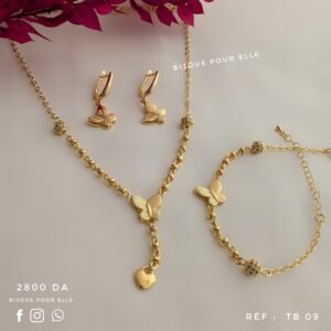 Ensemble bijoux papillon P 05