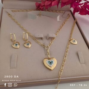 Ensemble bijoux coeur TB 24