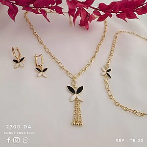 Ensemble bijoux papillon P10