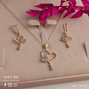 Ensemble bijoux cœur TB 42